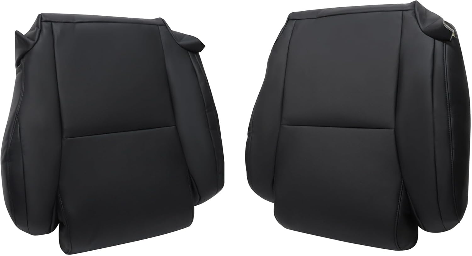 GXARTS Driver Side and Passenger Side Bottom Leather Seat Cover Black Black Compatible with Toyota Tundra Sequoia 2007 2008 2009 2010 2011 2012 2013