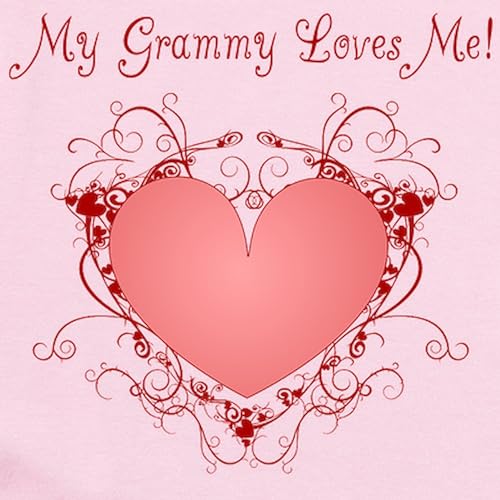 CafePress My Grammy Loves Me Heart Body Suit Cute Long Sleeve Infant Baby Bodysuit Romper2