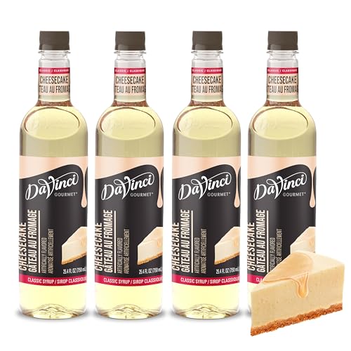 Image of DaVinci Gourmet Classic Cheesecake Syrup, 25.4 Fluid Ounces (Pack of 4)
