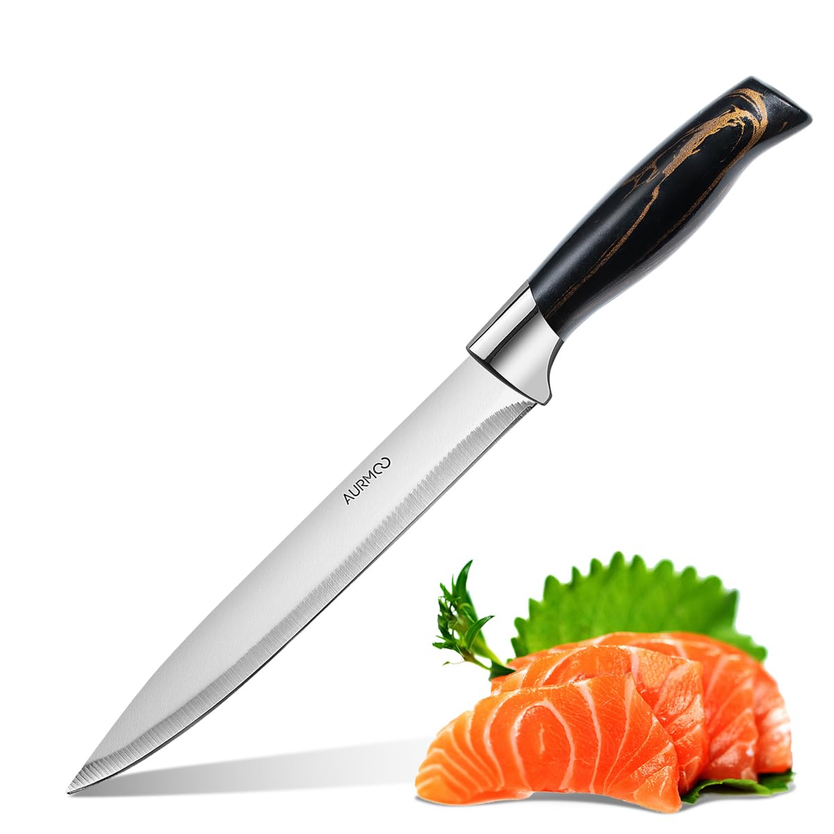 Set di Coltelli da Cucina Professionali, Set Coltelli da Cucina, Coltello da Cuoco, Coltello da Taglio, Coltellos Universale, Coltelli da Tavola e Utensili Cucina, Forbici, 6 Pezzi