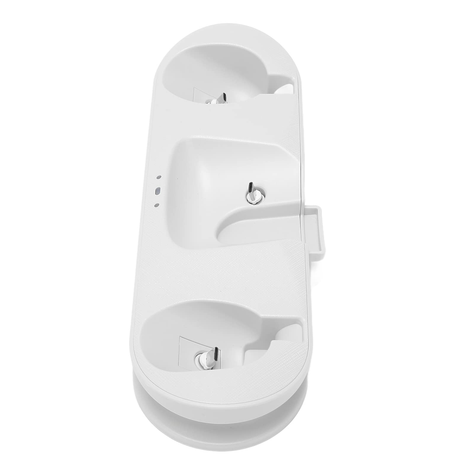 Dock Station di Ricarica per 2 Caricabatterie Rapido con Indicatore LED per Accessori da Gioco - Bianco - Include Batterie Ricaricabili