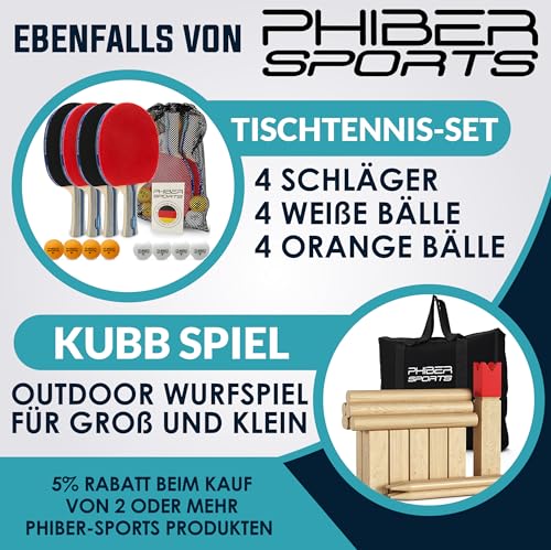 PHIBER-SPORTS Frisbee-Ringe – 2er Doppelpack Premium leichte Wurfringe – 80% Leichter als Standard Frisbee Scheiben - Einfach zu fangen – Perfekte Flugbahn - Ideal für Kinder und Erwachsene