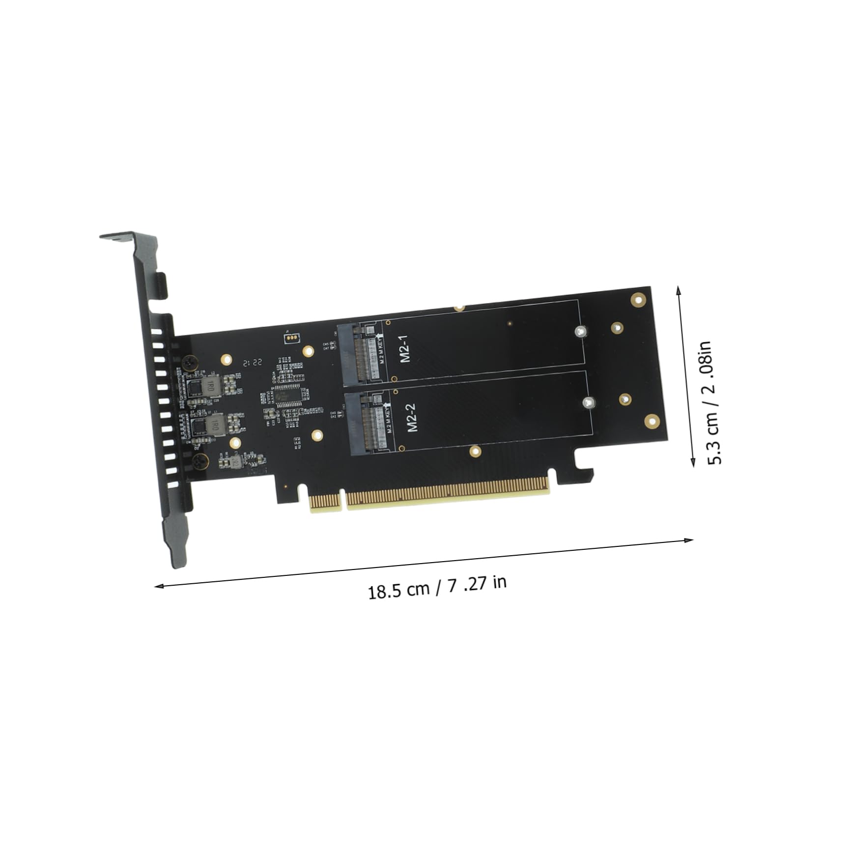 SMASOLO Port Ssd to Pci Express Adapter Card Supports Multi-Drive Setup for High-Speed Data Transfer Compatible Bifurcation Motherboards Easy Installation for Computer Accessories