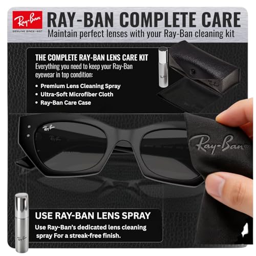 Image of Ray-Ban RB4430 ZENA BIO-BASED Shape Sunglasses with Official Eyewear Kit