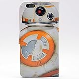Unique BB-8 Droid Pattern Leather Wallet Credit Card Holder Pouch Flip Stand Case Cover For Apple iphone 6 Plus,iphone 6SPlus (5.5inch) New
