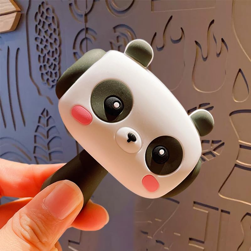Image of SAJANI Cute Cartoon Hammer Choo Choo Keychain With Sound For Kids, Shake Left Right Musical Beep Hammer Toy, Soft Grip Cartoon Handheld Sensory Keychain For Babies & Toddlers