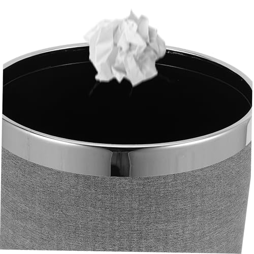 Caneca de basura rectangular 10L estilo retro gris miniatura 7