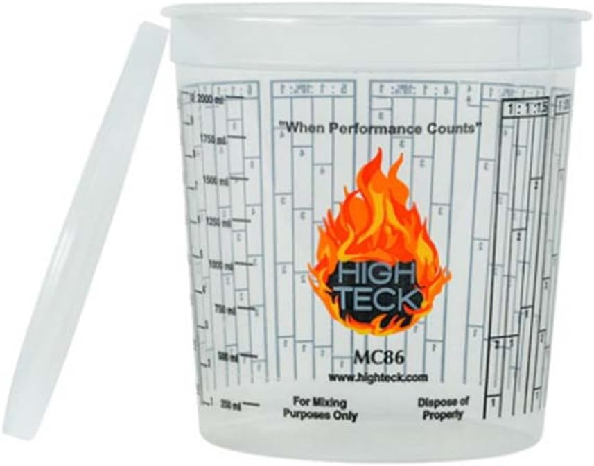 High Teck Products MC86L Lid, Polypropylene, For 2.5 qt Mixing Cups