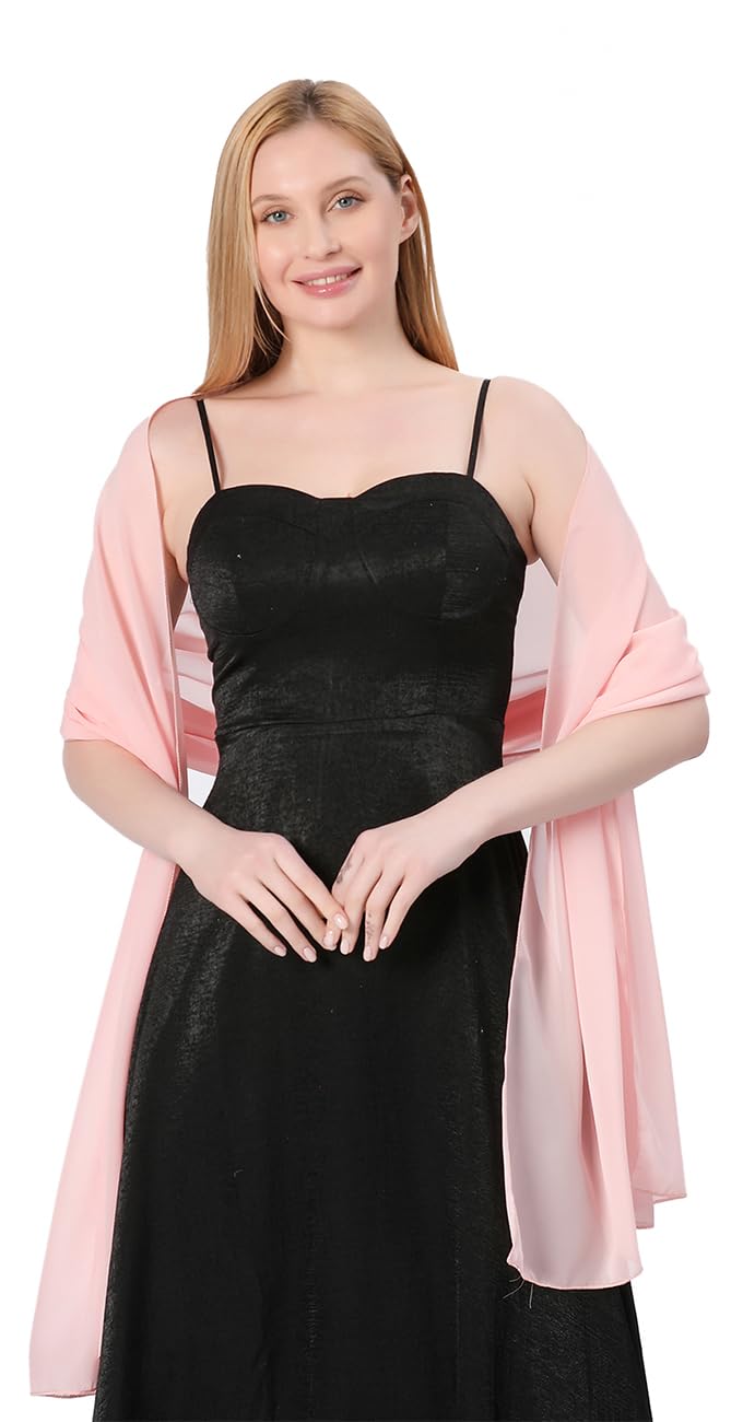 FAIRYGATE Chiffon Stola Schal für Brautkleider Abendkleider Alltagskleidung in verschiedenen Farben Schals & Tücher für Damen