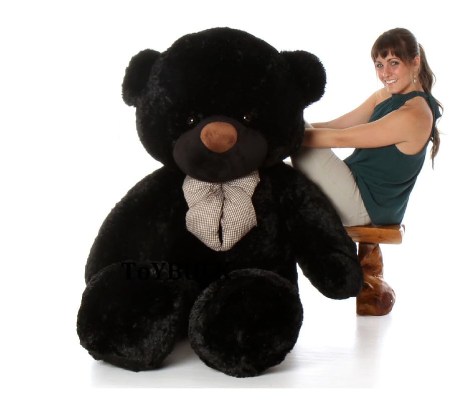Image of Teddy Bear, Teddy Bear 5 Feet for Girls, Soft Toys for Girls, Big Teddy Bear, Toys for Girls, Birthday Gift for Girls /Wife /Girlfriend /Husband, (5 Feet, Black)
