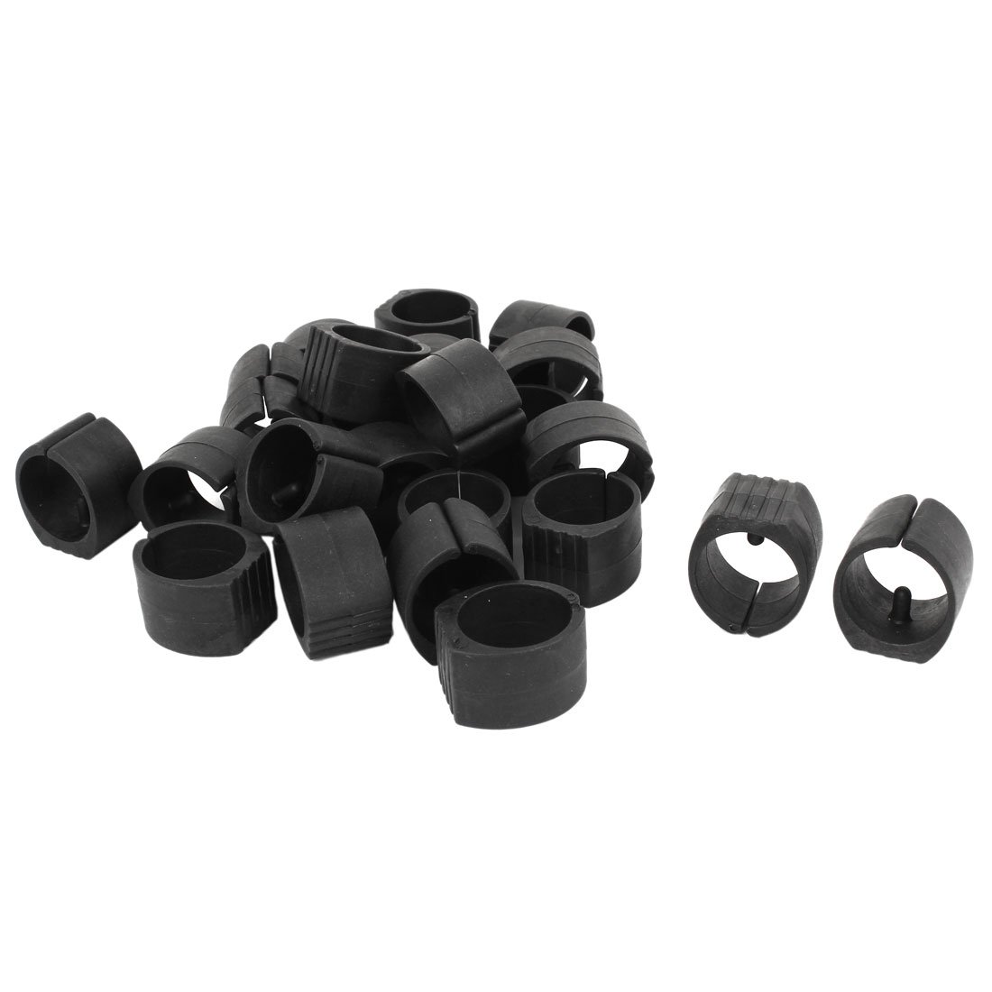 Uxcell Black Sourcingmap 24 Pcs Breuer Chair Foot Floor Glides Single Prong U-Shape Caps 32Mm