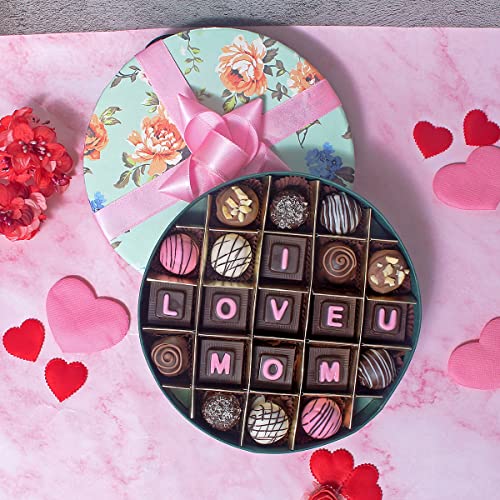 Image of Velvet Fine Chocolates Premium Gift Hamper for Mom To Be | 21 Pcs Assorted Chocolate Gift Box Perfect for New Mothers | Handmade Chocolates | Pack of 1