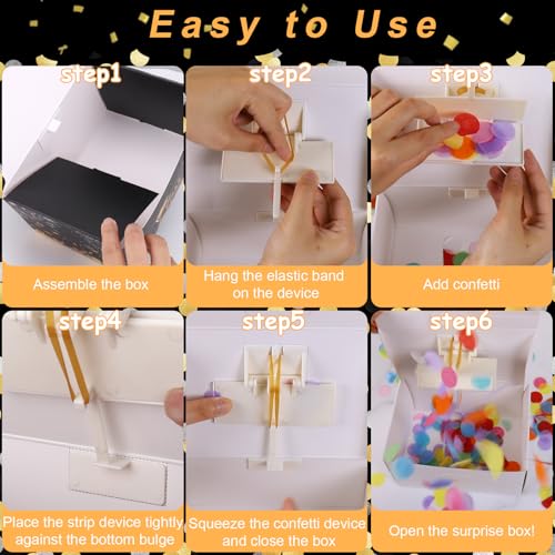 Image of BABORUI Upgraded Graduation Gift Box Explosion with Confetti, Cool Graduation Gifts for Graduates Her Him High School College