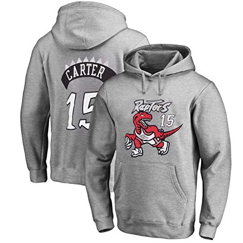 GZZ Sudadera Con Capucha De Baloncesto Para Hombres Y Mujeres Sudadera Vince Carter # 15 Toronto Raptors Chaqueta Fina De Manga Larga De Entrenamiento Suelto/Jogging (Color : F, Size : L)