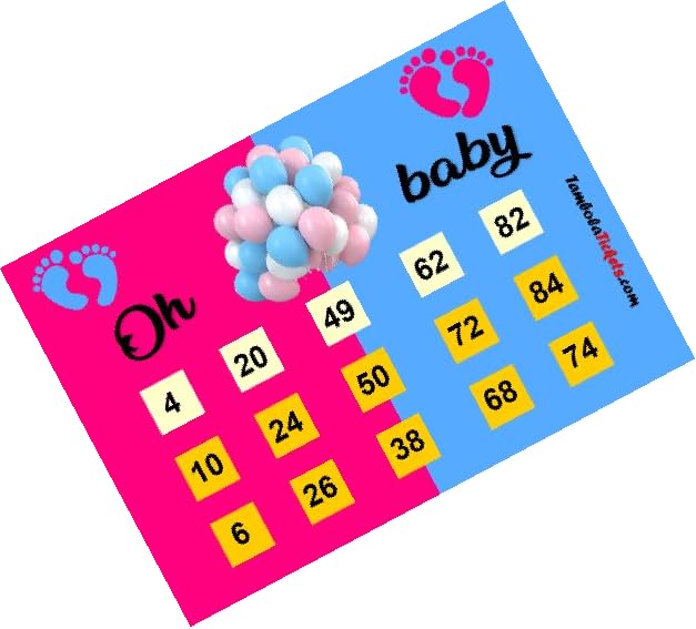 Boy or Girl Baby Shower Theme tambola Tickets Bingo housie lotto (Printed on Hard Sheet, Big Size Tickets, 500 Cards) (B0CD7ZH26J) Amazon Price History, Amazon Price Tracker