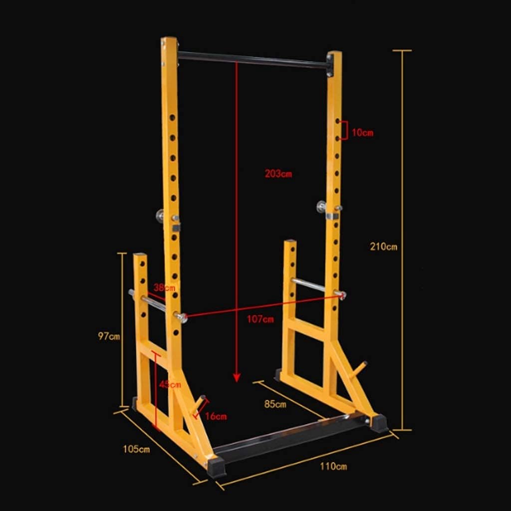 Squat Barbell Free Bench Press Stands Home Gym Weight Bench Half Frame Squat Barbell Rack Indoor Fitness Pull Up Weightlifting Bed Bench Press Frame Barbell Lifting Bench