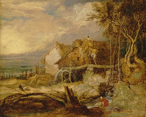 Tableau un moulin d'artiste célèbre - Impression d'art mural vintage 60x90cm