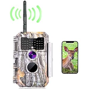 BlazeVideo Wifi-wildcamera, 24 MP, beveiligingscamera met 2304 x 1296 H.264 MP4/MOV video
