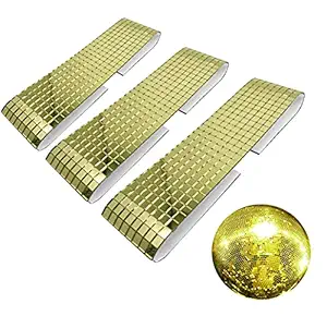 JKanruh 5760 Pieces 5x5mm Self-Adhesive Gold Mirror Stickers,Gold Mirror Tiles,Mini Square Glass Mirrors Mosaic Tiles,Gold Mirror Mosaic Tiles for DIY Home Craft Decoration