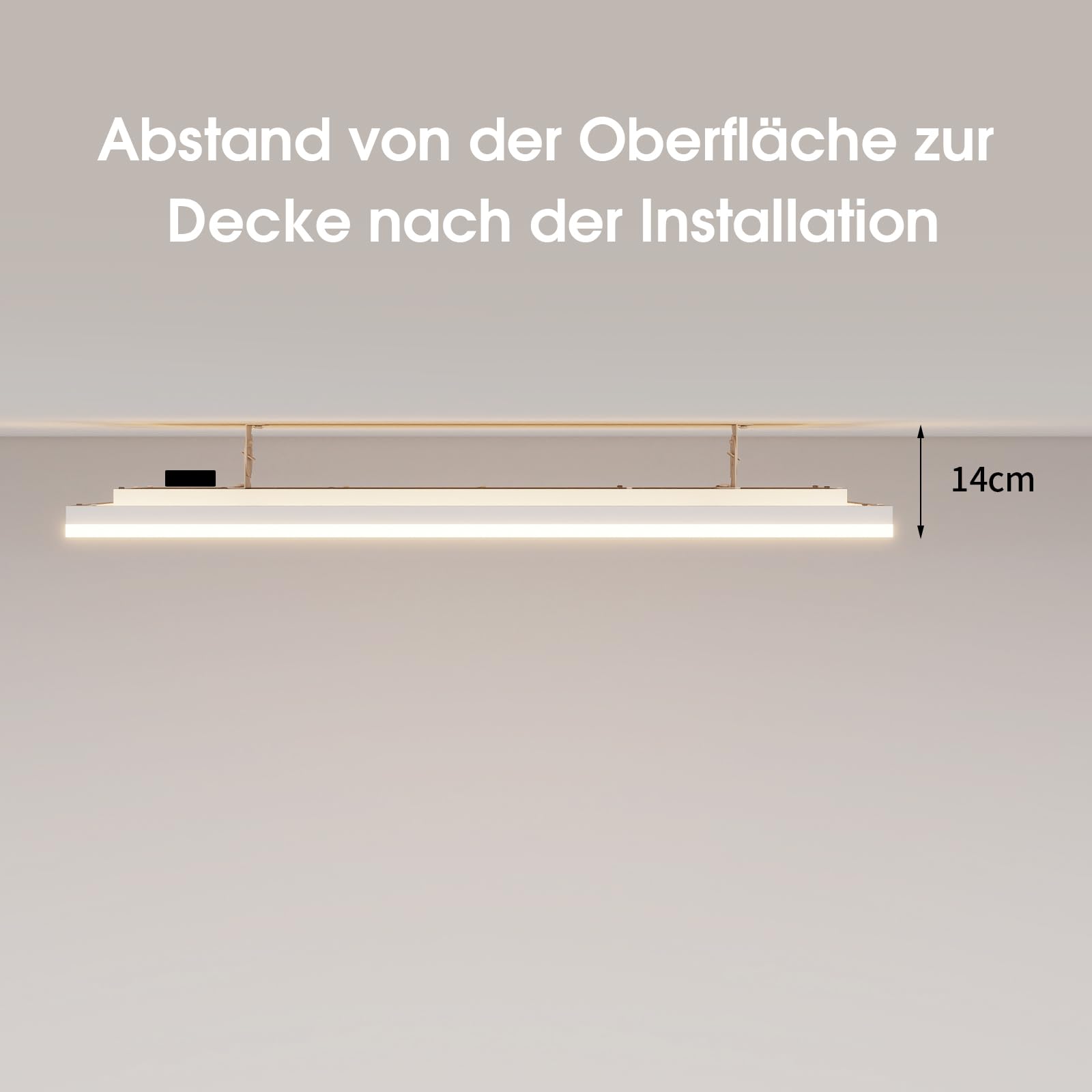 Riscaldamento a infrarossi, montaggio a soffitto, 1190 Watt, riscaldamento a raggi infrarossi con illuminazione a LED, riscaldamento a infrarossi, soffitto con termostato, telecomando, riscaldamento
