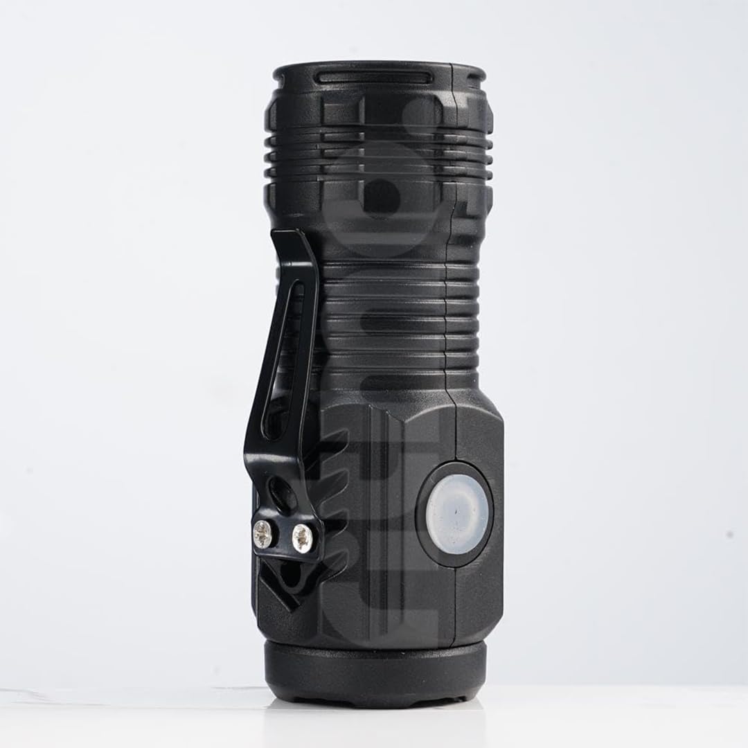 Ritmo Small Torch Light, Three-Eyed Monster Mini Super Power Torch, Mini Torch Super Power, 3 Modes Water Resistant, Rechargeable LED Torch Light (Black)-picture-52