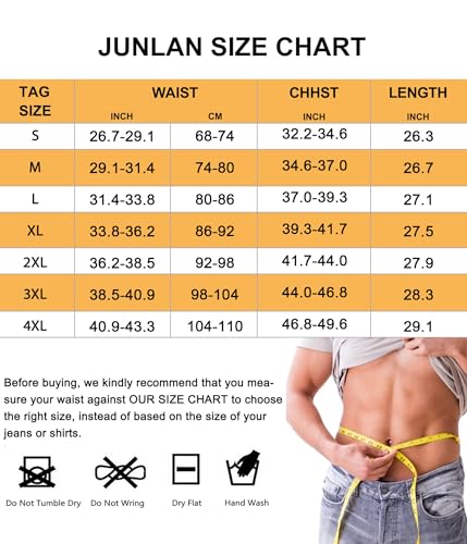Junlan Camiseta Reductora para Hombre Faja Chaleco Interior compresión Sin Mangas Body Shaper (FR/ES, Letras, XL, Regular, Regular, Negro)