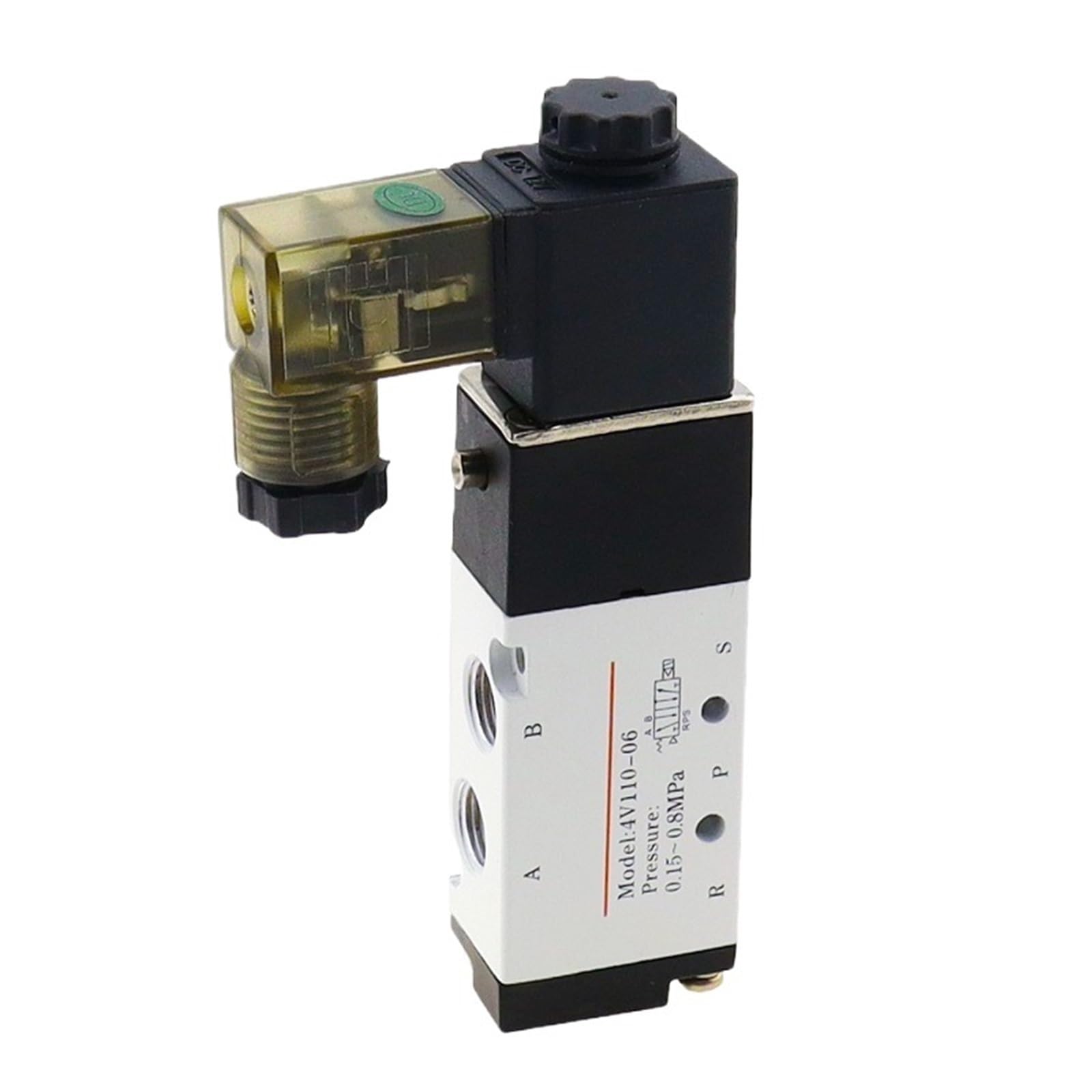 Électrovanne pneumatique 4V110-06 à commutation rapide 12V DC orifices 1/8