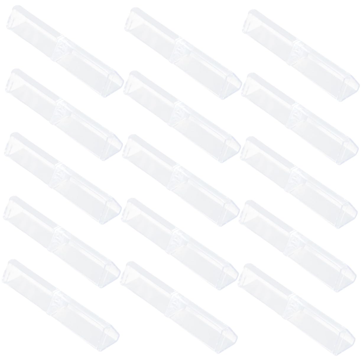 NUOBESTY Pencil Box Trasparente in Plastica 15 Pezzi per Penna