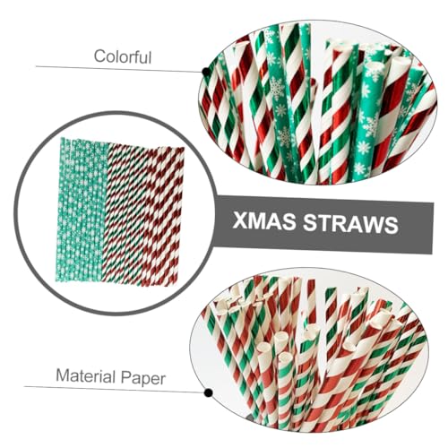 150 pitillos desechables navideños biodegradables miniatura 5
