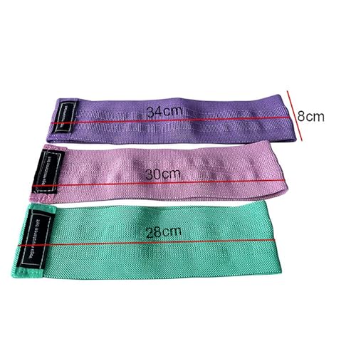 Image of Resistance Bands, Exercise Workout Bands for Women and Men, 3 Set of Stretch Bands for Booty Legs, Pilates Flexbands