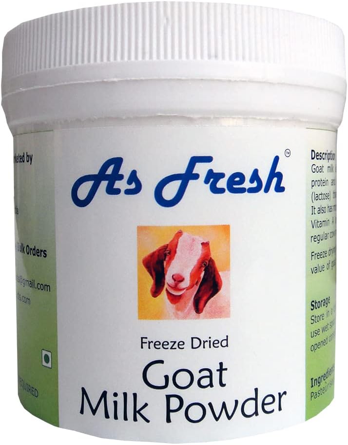 As Fresh Freeze Dried Goat Milk Powder Jar, 100 g