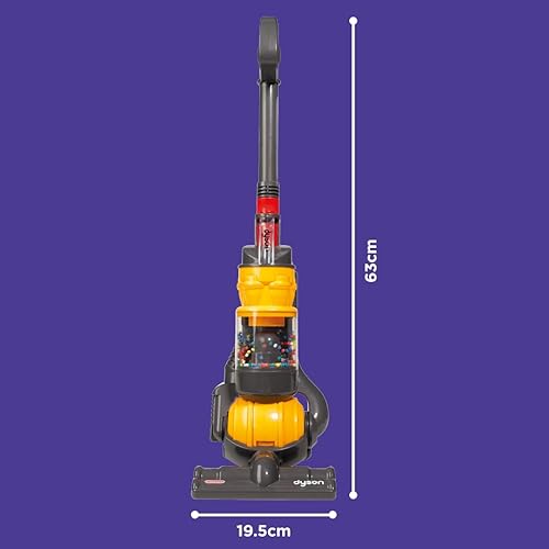 Miniatura 6 de Aspiradora de juguete de bolas Dyson, con succión verdadera y sonidos Gris/Amarillo