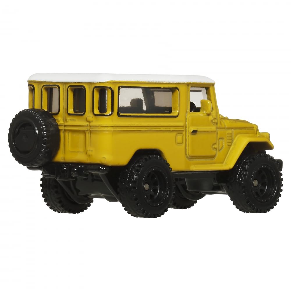 Hot Wheels - Premium Boulevard - Toyota Land Cruiser FJ43 /Toys, Yellow, 10 cm x 16 cm x 9 cm - Image 4