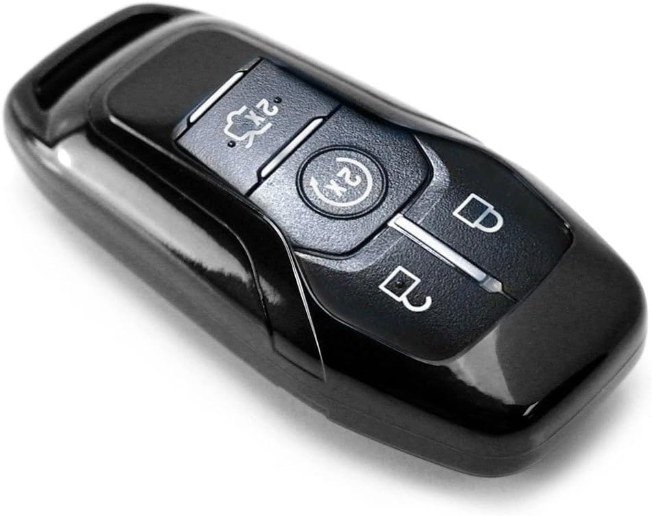 Miniatura 1 de Nordecco - Carcasa rígida brillante para Ford Fusion Mustang Explorer Edge Lincoln Intelligent 2017-2020 45 botón inteligente sin llave remoto
