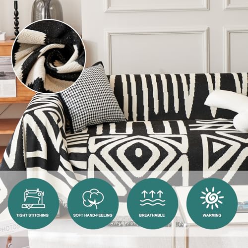 VanderHOME Multifunctional Chenille Tassels Sofa Throw Blankets,Throws for Sofa Blanket Bed Throw for Bedroom Couch, Travel - Image 2