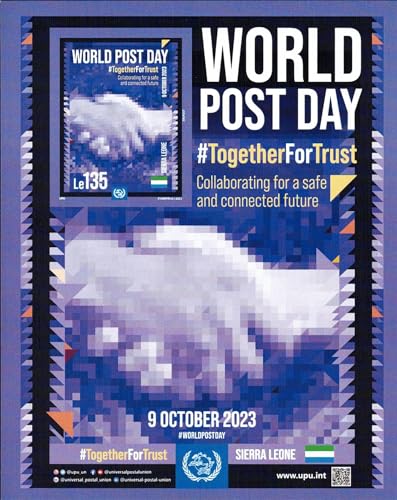 Foglietto Sierra Leone World Post Day 2023 cadeau idéal pour philatéliste averti