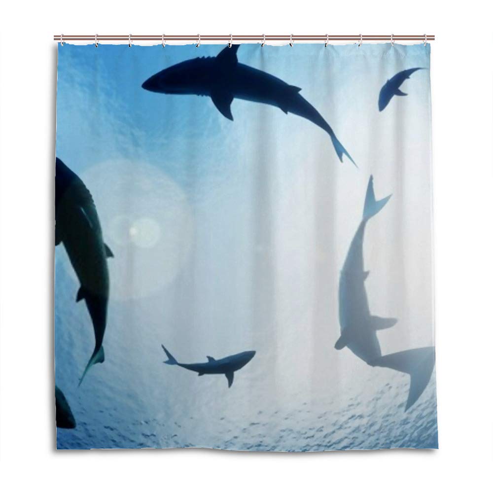 Rideau de douche polyester CHEHONG imperméable 152x183 cm avec 12 crochets