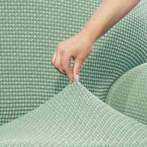 SOFASKINS® super elastischer überzug, Sofabezug 3 sitzer, atmungsaktiv, bequem und langlebig, Sofa überzug, Einfach anzubringen, Maße (180-230Cm), Farbe Türkis