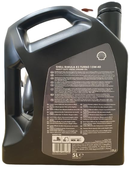 Shell Rimula R3 Turbo 15W-40 Heavy Duty Diesel Engine Oil 5 Litre