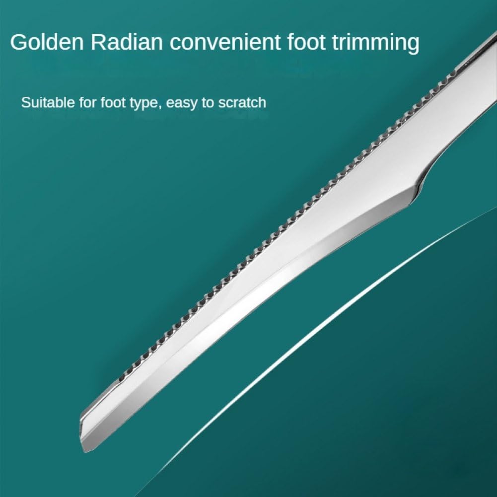 Set di 2 Raschietti per Pedicure Professionali, Set di Coltelli per Unghie, Raschietto per Rimozione della Pelle Morta, per Pelle Secca, Dura E Screpolata