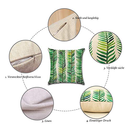 CAOLATOR, federe in cotone, motivo piante