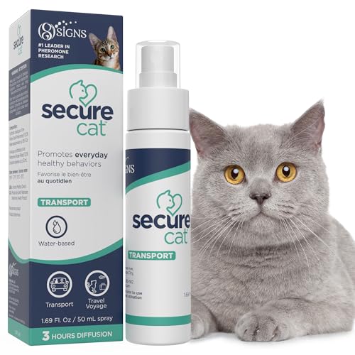 Image of SIGNS SecureCat Transport, Water Based Calming Travel Spray, Naturally Supports Calm and Well-Being, Naturally Relieving Anxiety and Stress