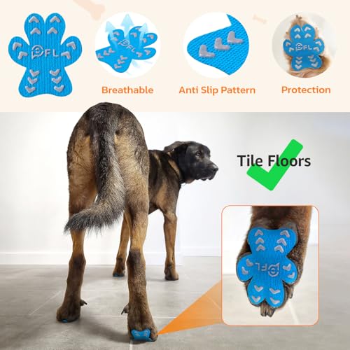 Image of Anti Slip Toe Grips for Senior Dogs on Hardwood Floor, Self Adhesive 48 Pcs