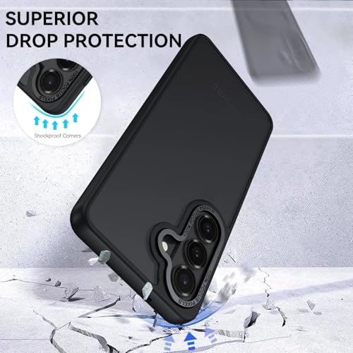Image of DIZORO Polycarbonate Matte Case Compatible with Samsung S26 Plus 5G Translucent Frosted Hard Back Phone Case Anti-Fingerprint Anti-Slip Shockproof Protective Back Case Cover for Samsung S26 Plus 5G