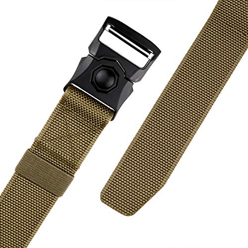 Sportmusies Tactical Belt for Men Nylon Webbing Belt with Heavy-Duty Quick-Release Buckle2