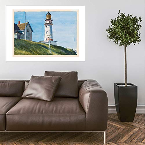 Affiche Edward Hopper Lighthouse at Two Lights II poster déco murale mat - 5