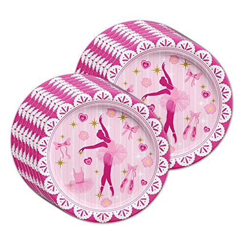 Little Ballerina Birthday Party Supplies Set Plates Napkins Cups Tableware Kit For 16 #TOP3