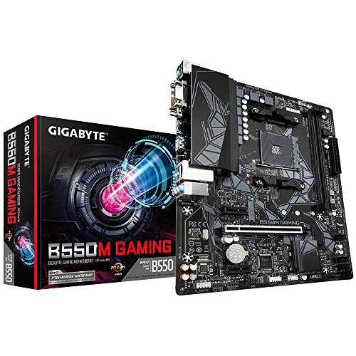 Image of GIGABYTE B550M Gaming with Pure Digital VRM Solution, PCIe 4.0 /3.0 x4 M.2, RGB Fusion 2.0, Smart Fan 5, Q-Flash Plus.