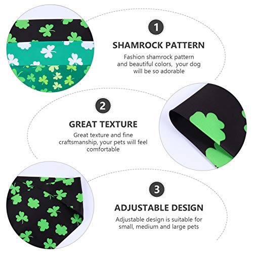 ULTECHNOVO 3Pcs St. Patricks Day Cat Bandanas Cachecol Cachecol Cachecol Cachecol