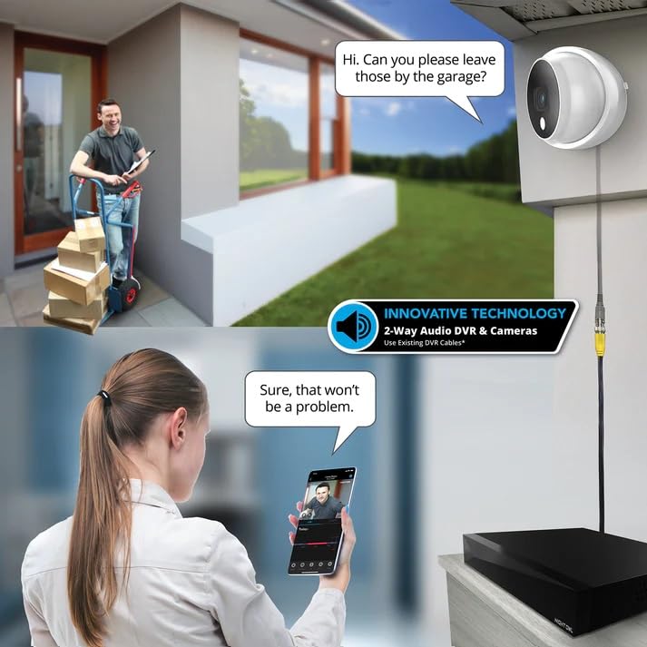 Night Owl FTD4 - Telecamere di deterrenza cablate 2K con